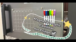 AMAZON FINDS UNBOXNG PRODUCT MAGNETIC ACRYLIC CALENDAR [upl. by Nellac]