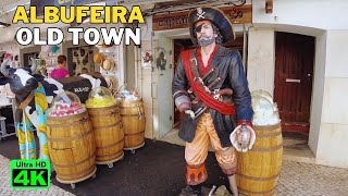 Albufeira Old Town Walking Tour 4K [upl. by Orihakat187]