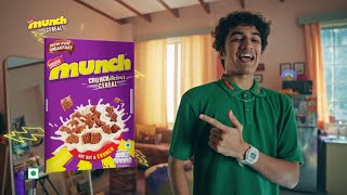 Nestlé MUNCH Breakfast Cereal  GET SET amp CRUNCH  Gujarati TVC  20 Sec [upl. by Lodie12]