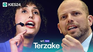 KIES24 Theo Francken NVA en Nadia Naji Groen in debat over mobiliteit [upl. by Dranal]