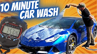 HOW TO WASH A CAR FASTER  Car Wash in 10 minutes or less [upl. by Anoet]