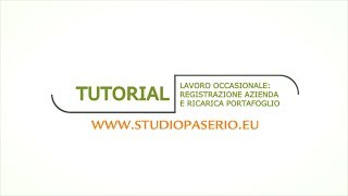 Tutorial  Lavoro Occasionale PrestO  Parte 1 Registrazione azienda e ricarica portafoglio [upl. by Dranreb]