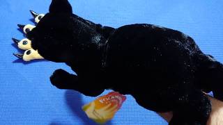 ASMR show Folkmanis Black Cat Puppet 💓 ASMR unboxing video [upl. by Yajiv]