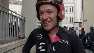 Ethan Hayter  Interview at the finish  Prologue  Tour de Romandie 2024 [upl. by Ydnac]