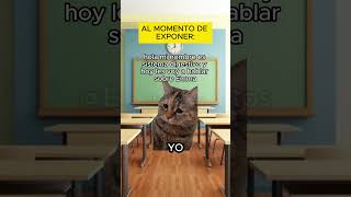 POV Cuando practico mi exposición VS cuando expongo meme de gatos [upl. by Adnala]