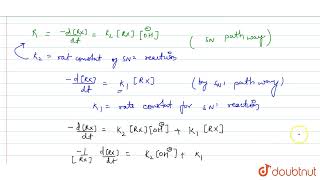 Hydrolyiss of an alkyl halide RX by dilute alkali OHɵ takes place ismultaneously by SN2 [upl. by Frederigo]