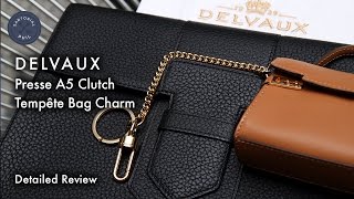 Delvaux Presse A5 amp Tempête Bag Charm Detailed Review [upl. by Beall794]