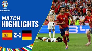 Spain vs Germany  21  Highlights  UEFA Euro 2024  germany vs spain [upl. by Indnahc786]