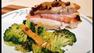 How to make Low Carb Cheesy Ham Chicken and Bacon Casserole [upl. by Oeht]