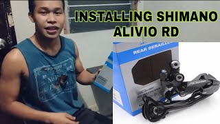 INSTALLING SHIMANO ALIVIO REAR DERAILLEUR M3100SGS 9s [upl. by Legim]