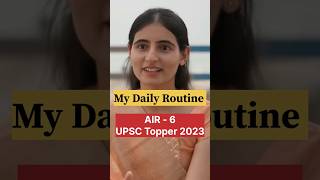 Study Routine 💯  Srishti dabas interview  Rank  6 🔥 [upl. by Vasya]