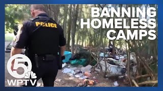 BANNING HOMELESS CAMPS  Bill banning homeless camping moves step closer to DeSantis’ desk [upl. by Asirral71]