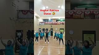 SALKOMSEL 😘 aerobik dance viralvideo zumba senam short fyp [upl. by Ellehsor200]