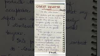 Doctrine of Caveat Venditor Meaning explanation with notes Lawvita [upl. by Elleon]