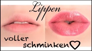 Lippen VOLLER schminken I Hannah Black [upl. by Thalassa214]