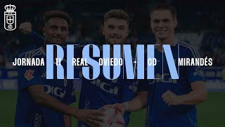 Resumen Real Oviedo  CD Mirandés Jornada 11 20242025 [upl. by Rubbico368]