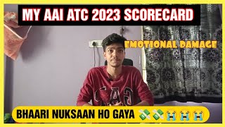 AAI ATC 2023 SCORECARD IS OUT  MAINE EXAM MAI GARDE UDA DIYE aaiatc aaiatc2023 [upl. by Samantha]