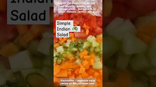 🥗Kachumber Indiansalad food raita salad dubai recipe trending shorts yt [upl. by Ardis361]