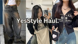 yesstyle korean fashion haul [upl. by Ariaet938]