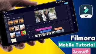 Filmora video editor Mobile  filmora editor  filmora tutorial in telugu [upl. by Raamal]