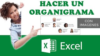 🔰 Como hacer un organigrama con fotos en EXCEL ✔️ [upl. by Inaej]