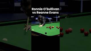 Ronnie OSullivan vs Reanne Evans snooker snookermoments [upl. by Nerro]