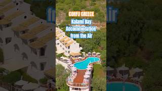 Kalami Bay Corfu Hotels Popular Hotel Locations from the Air shortsvideo shorts [upl. by Wil]