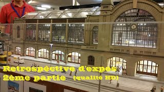 Rétrospective dexpositions de trains miniatures avec des réseaux dexception  2ème partie HD [upl. by Ahsai]