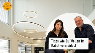 Kabel glätten  Wellen im Stromkabel vermeiden  Pendelleuchten  Galerieleuchten [upl. by Mahmud]