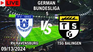 FV Ravensburg vs TSG Balingen Live Match Today Score En Vivo German Bundesliga 5 2024 [upl. by Antonius]