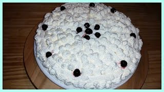 Torta alla Crema Pasticcera con Panna montata e Amarene  Speciale 2000 iscritti [upl. by Damarra886]