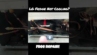 LG Fridge Not Cooling  Compressor Rescue [upl. by Whitebook]