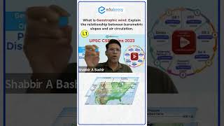 What is Geostrophic Wind  UPSC CSE Geography Paper Analysis  Shabbir Sir  Edukemy [upl. by Elohcin]