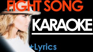 quotFight Songquot  Rachel Platten KARAOKE Lyrics [upl. by Yelrebma]