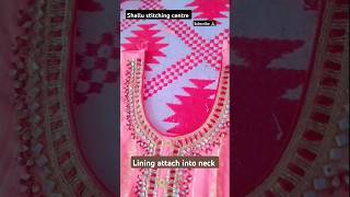 How to attach lining in ready made kurti Neck [upl. by Notslar]