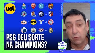 DEFINIDAS AS OITAVAS DE FINAL DA CHAMPIONS LEAGUE PVC PALPITA REAL SOCIEDAD ELIMINARÁ O PSG [upl. by Delfeena]