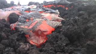 EPIC LAVA pahoehoe covering aa [upl. by Yekciv]