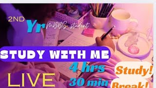 STUDY WITH ME LIVE SESSION  POMODORO 5010 studywithme [upl. by Elleynad]