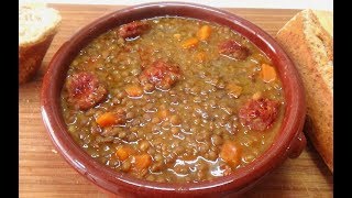 LENTEJAS CON CHORIZO COCINA DE LA ABUELA [upl. by Esorylime]