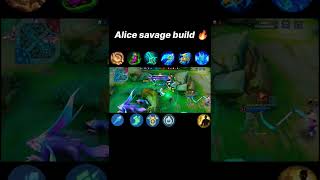 Alice gold lane 🔥 mobilelegends mlbb shorts [upl. by Ogaitnas15]