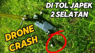 DRONE CRASH DI PROJECT TOL JAPEK 2 SELATAN [upl. by Unity]