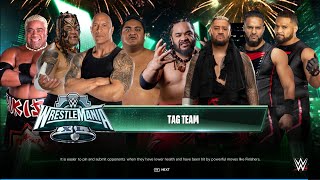 Old Samoans Vs The New Bloodline  Tag Elimination Match At WrestleMania 40  WWE 2k24 [upl. by Riess42]