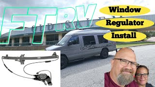 How To Install A Window Regulator In A 1992 To Present Ford Van  E150 E250 E350 [upl. by Clevey307]