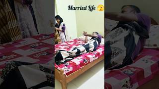 Bachelor Life 😎 ❌ Married Life 🫣 😂🤣 comedy shorts [upl. by Viridi349]