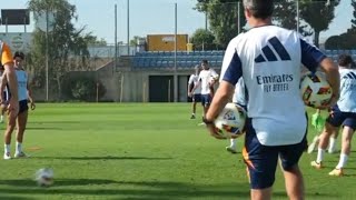 Kylian Mbappé first training at Real Madrid [upl. by Prochoras122]