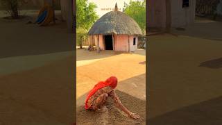 गाँव में कच्चे घरों का आँगन। village lifestyle rural love villagelife barmer rajasthan [upl. by Stark]