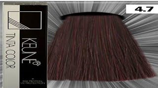 KEUNE TINTA Hair Colour 47 review Hair Colouring Without Cut Down [upl. by Imer]