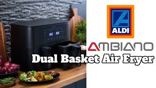 Aldi Dual Zone Air Fryer XXL  Two Meals at Once [upl. by Ardnama958]