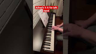 A for left hand Alfred’s basic adult piano course level 1 piano by Borédas Dionys [upl. by Bouley]