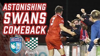 ASTONISHING SWANS COMEBACK WampH vs Chesham Utd  Full Highlights [upl. by Anders]